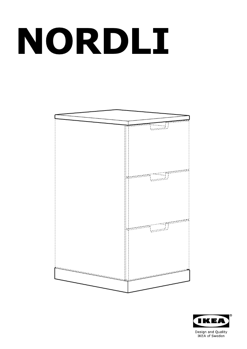 Página 1 del manual Manual de usuario Ikea NORDLI 503.834.83