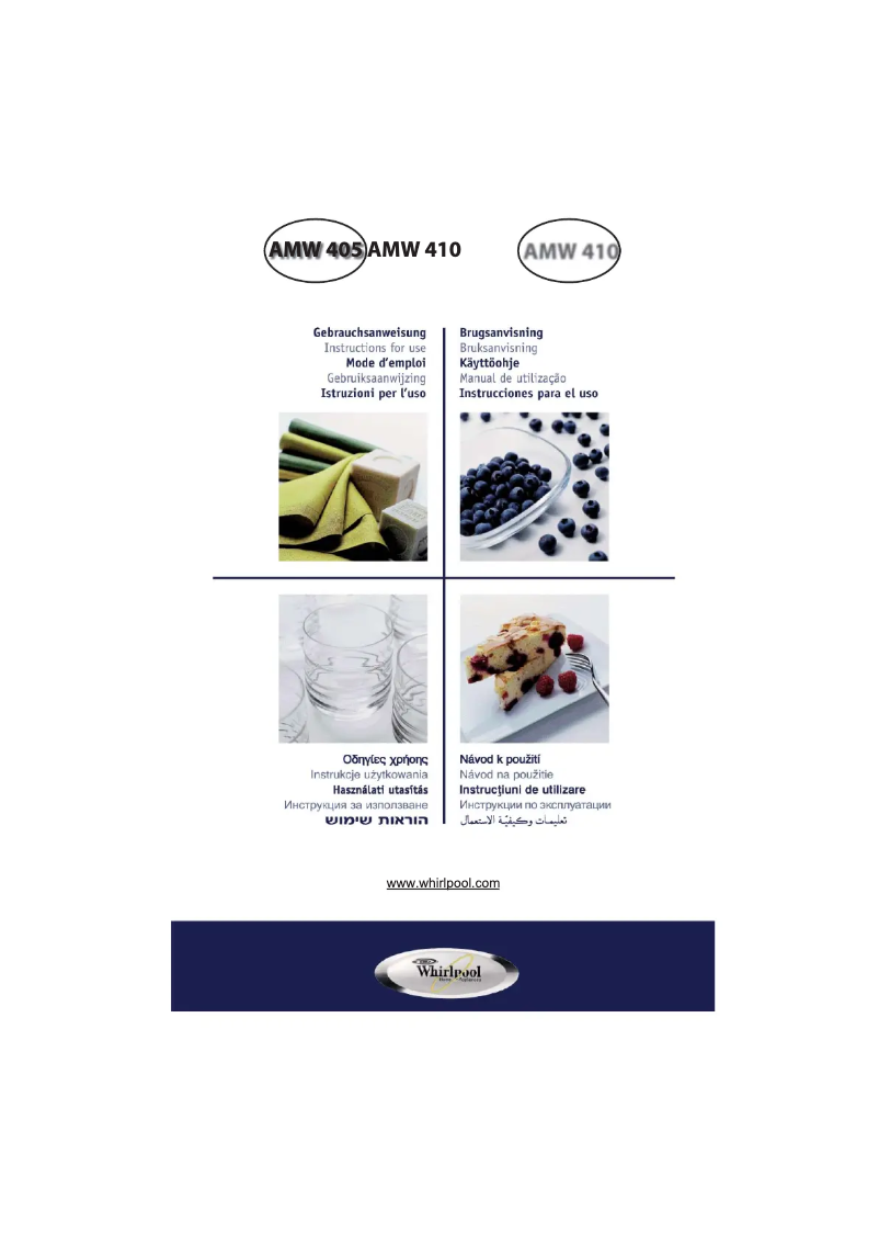 Página 1 del manual Manual de usuario Whirlpool AMW405IX