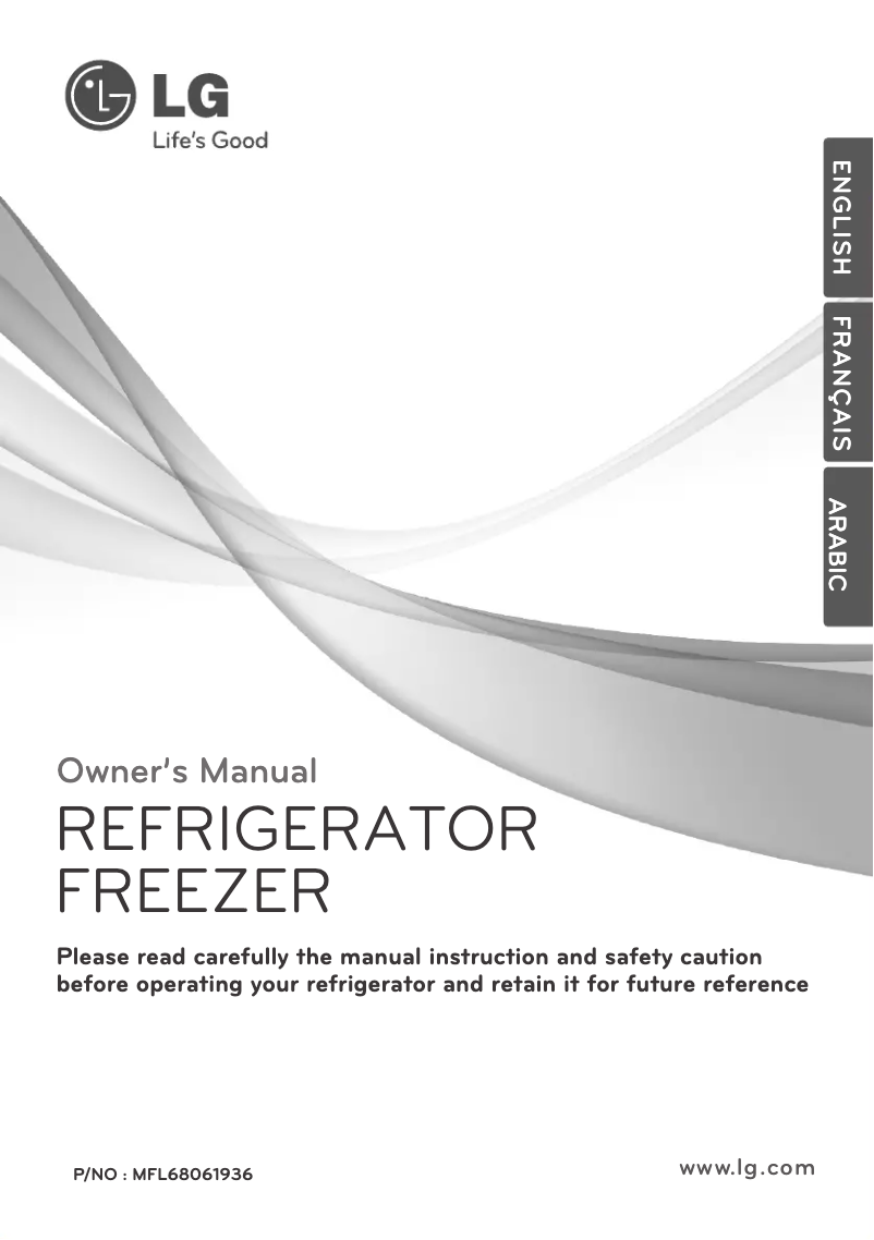 Page 1 de la notice Manuel utilisateur LG GN-B272SLCL