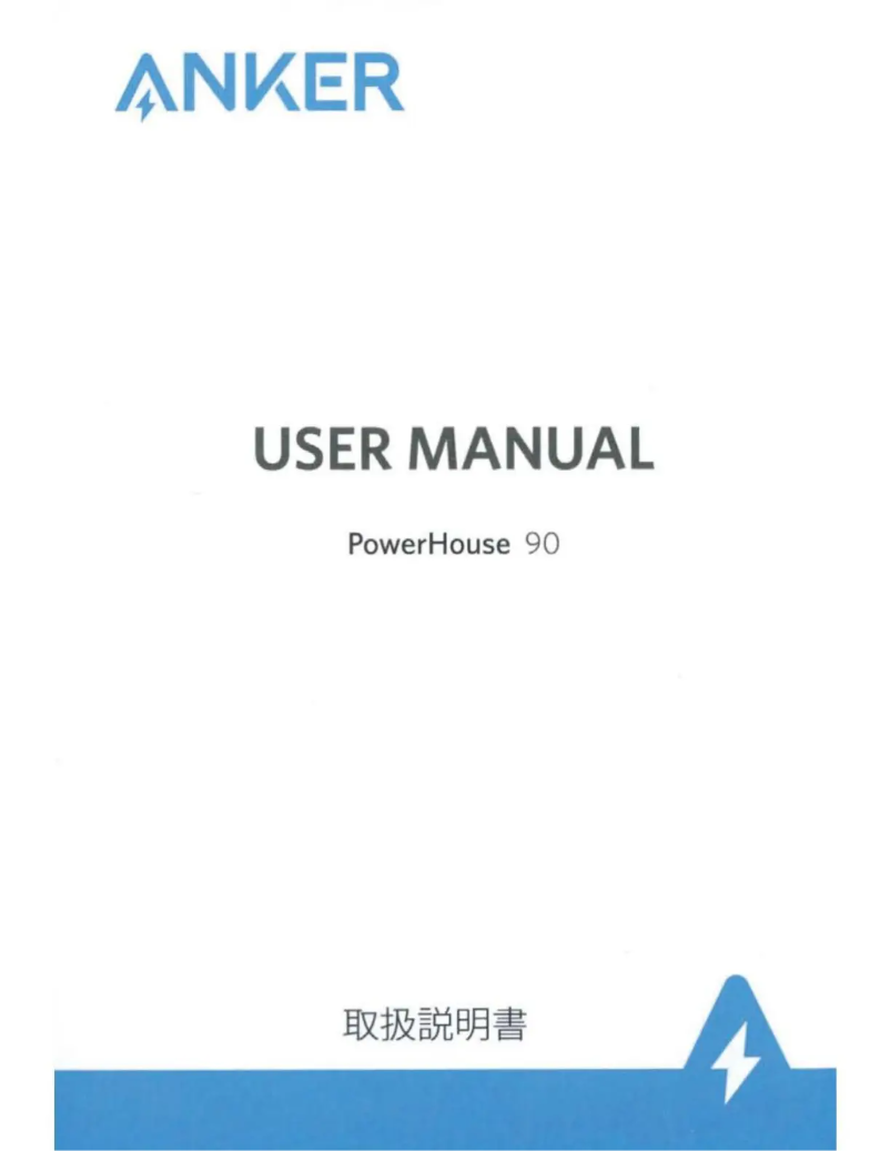 Page 1 de la notice Manuel utilisateur Anker PowerHouse 90