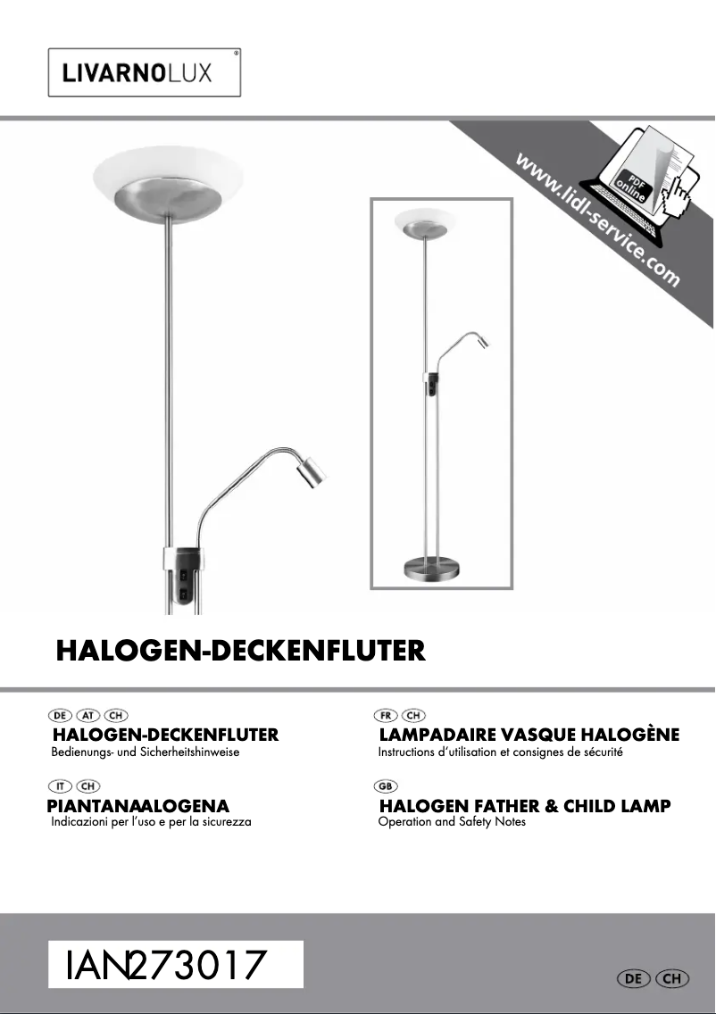Page 1 of the manual User Manual Livarno Lux IAN 273017