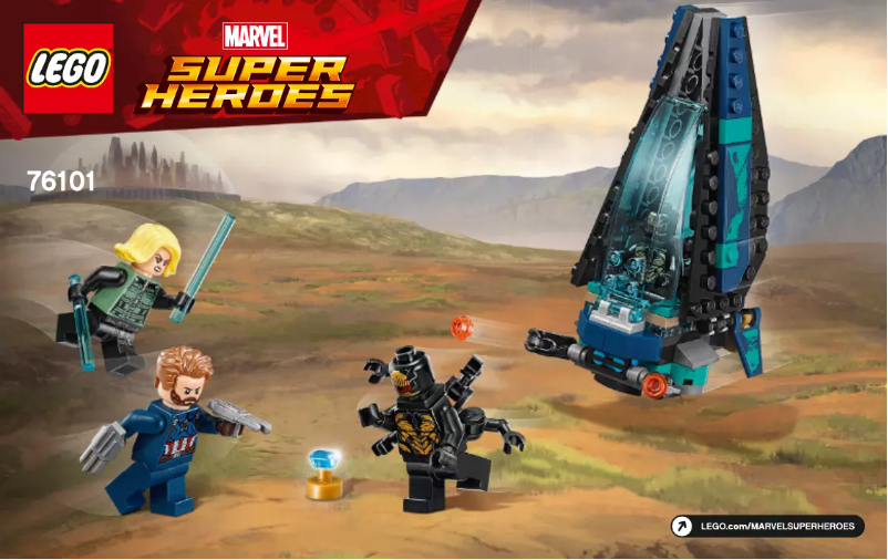 Image de la première page du manuel de l'appareil Marvel Super Heroes 76101