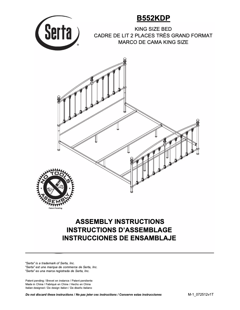 Imagen de la primera página del manual del dispositivo B552
