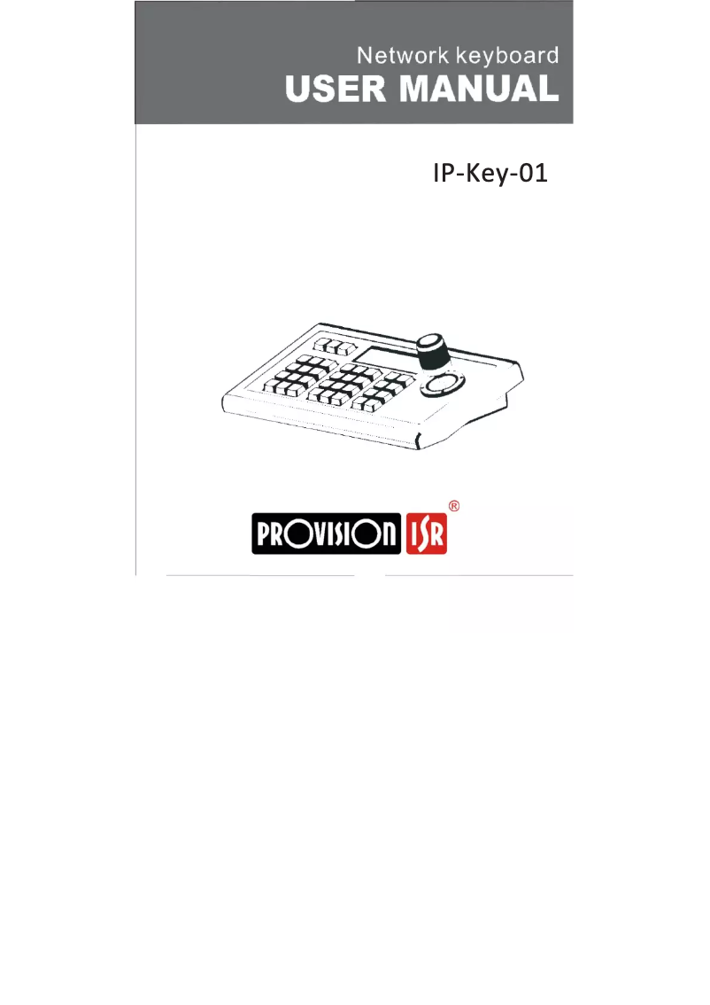 Page 1 de la notice Manuel utilisateur Provision-ISR IP-KEY01