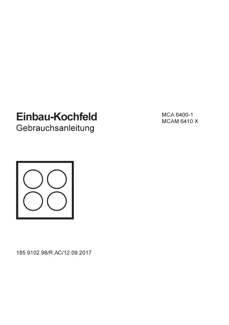 Page 1 de la notice Manuel utilisateur Elektra Bregenz MCA 6400-1