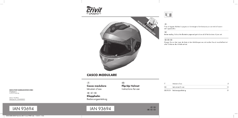 Page n°1 - Manuel utilisateur Crivit IAN 078787