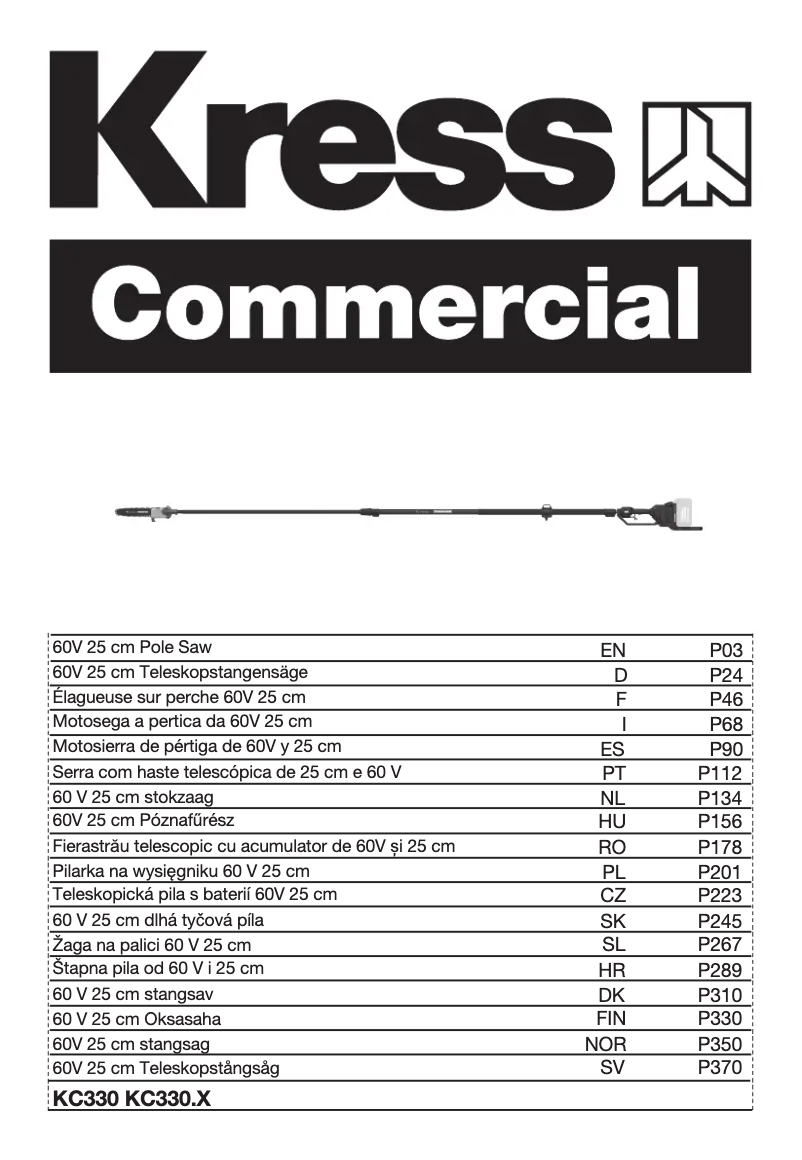 Página 1 del manual Manual de usuario Kress KC330.9