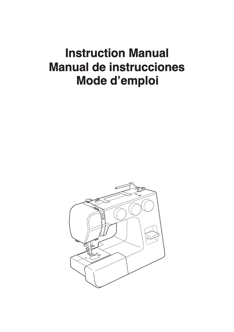 Page n°1 - Manuel utilisateur Janome TM16