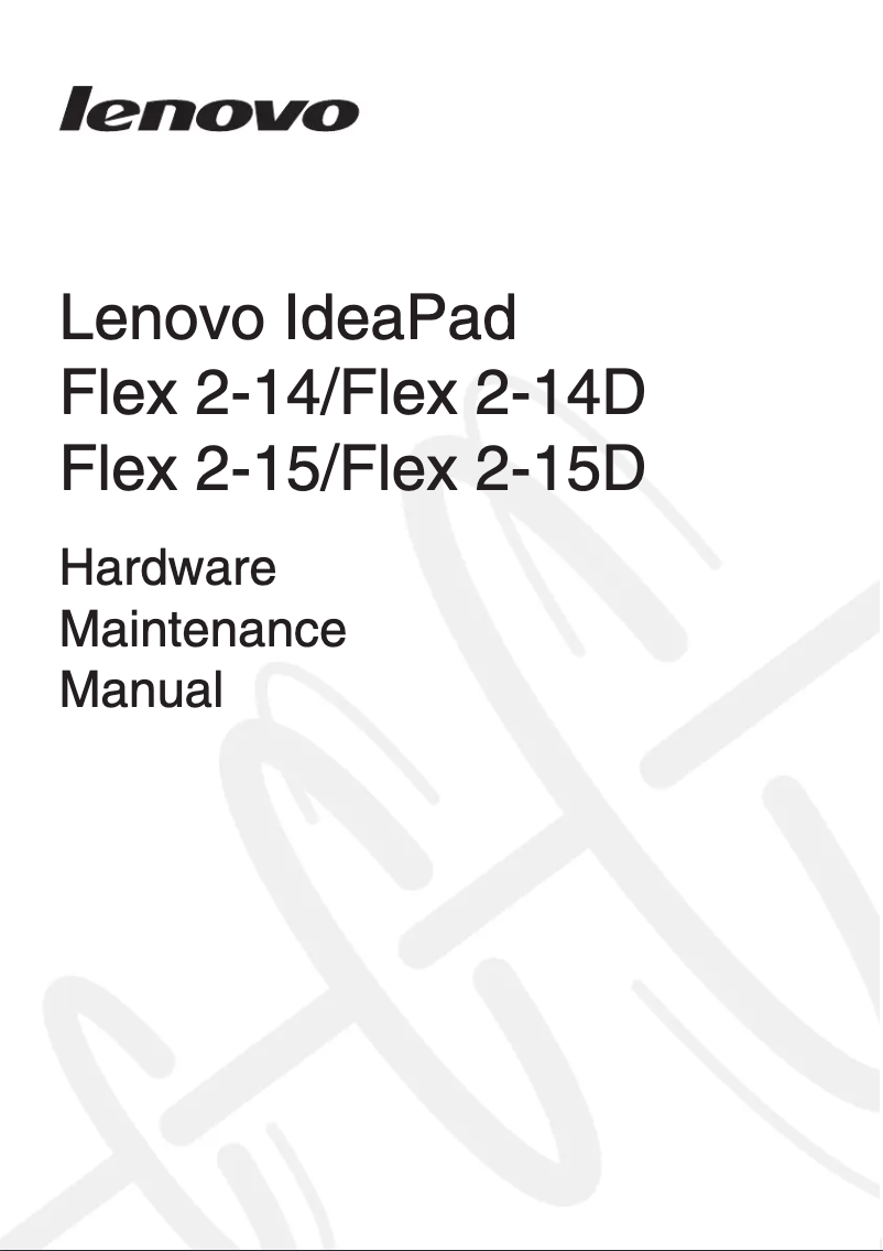 Página 1 del manual Manual de usuario Lenovo IdeaPad Flex 2 14D
