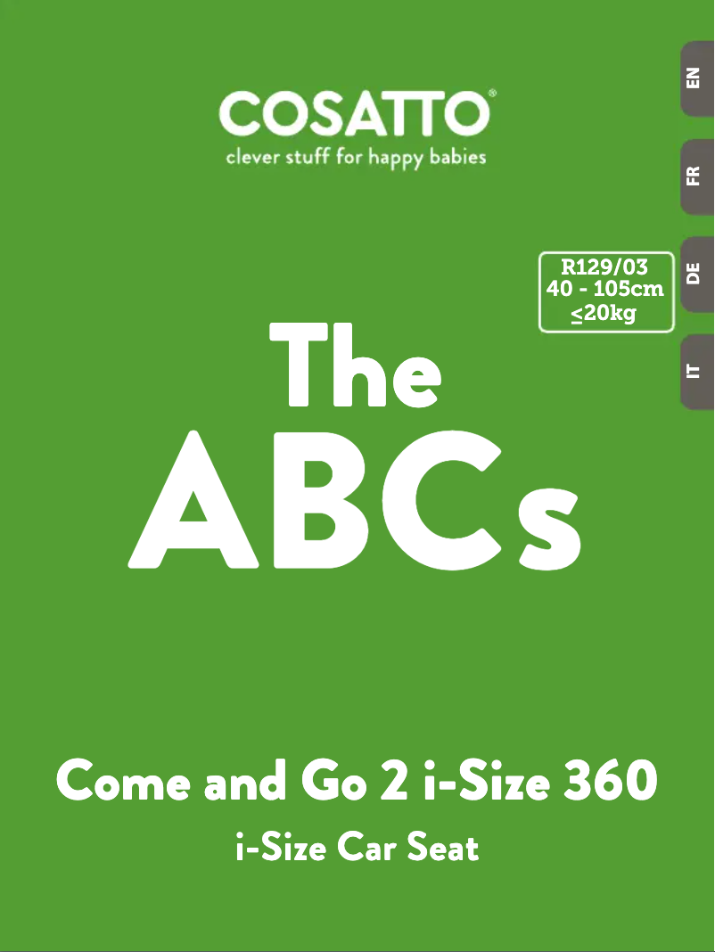 Image de la première page du manuel de l'appareil Come and Go 2 i-Size 360