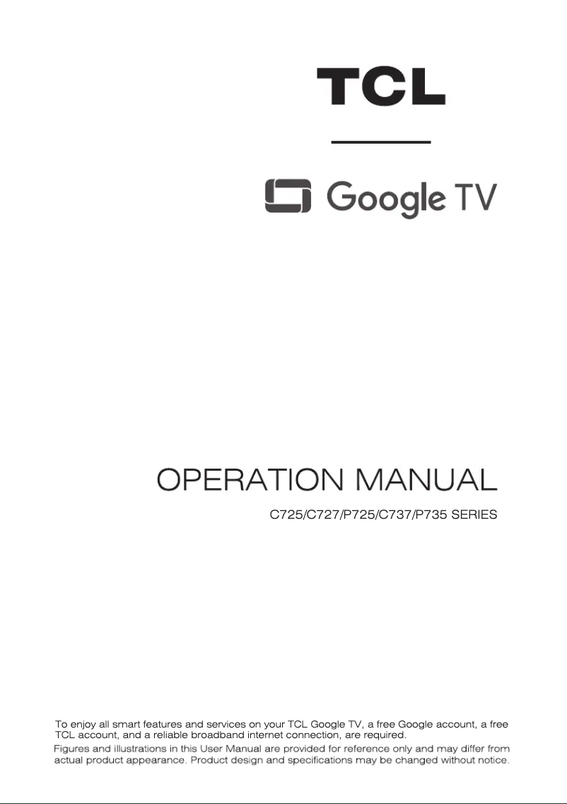 Page 1 de la notice Manuel utilisateur TCL 65C745K