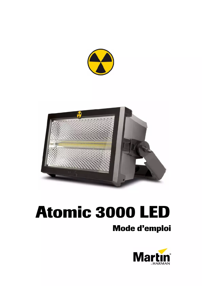 Image de la première page du manuel de l'appareil Atomic 3000 LED
