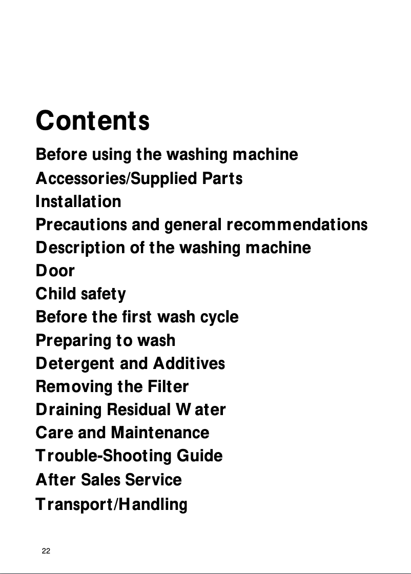 Page 1 de la notice Manuel utilisateur Bauknecht WA 85850