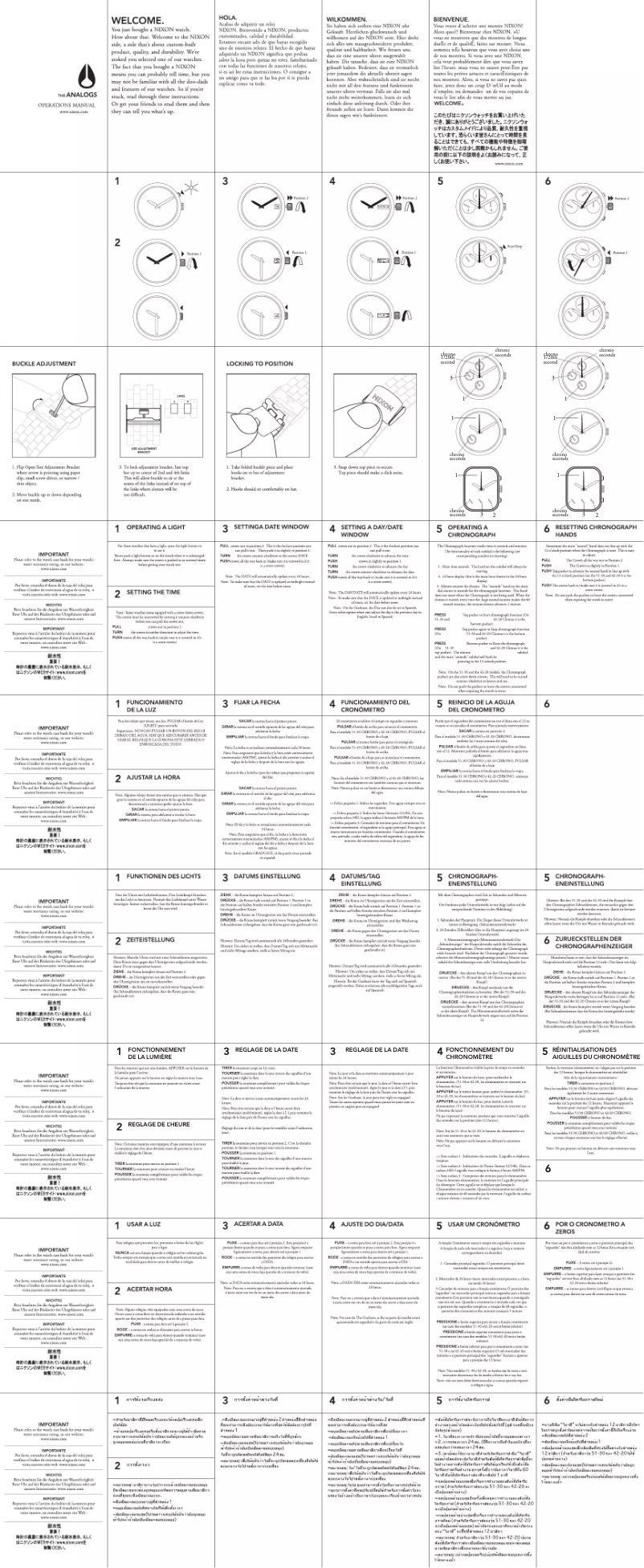 Page 1 de la notice Manuel utilisateur Nixon Star Wars A045SW-2604-00