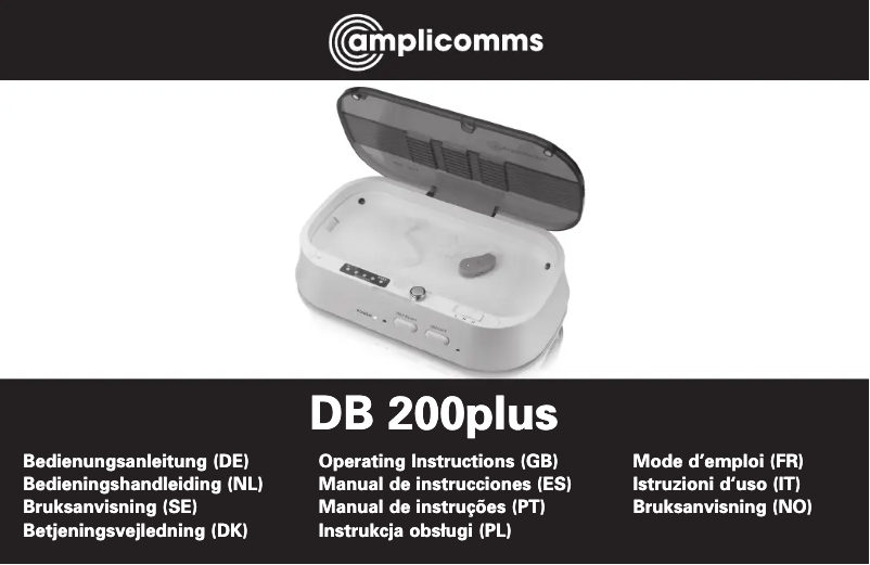 Image de la première page du manuel de l'appareil DB 200plus