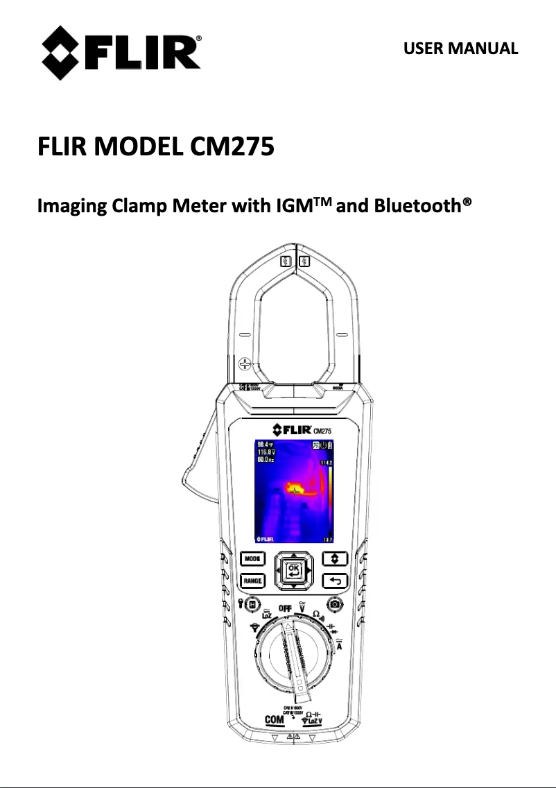 Page 1 de la notice Manuel utilisateur FLIR CM275