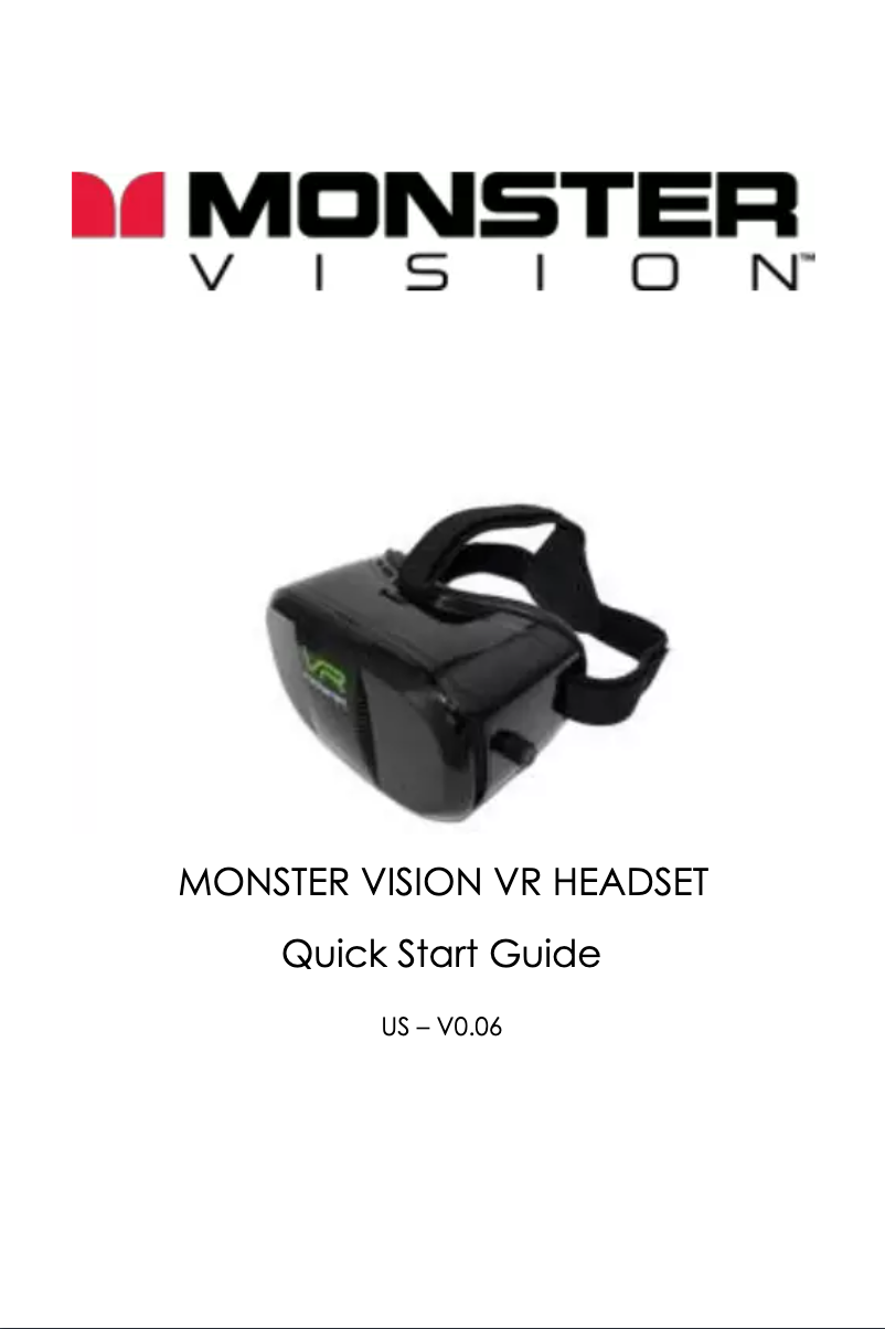 Image de la première page du manuel de l'appareil VR Headset