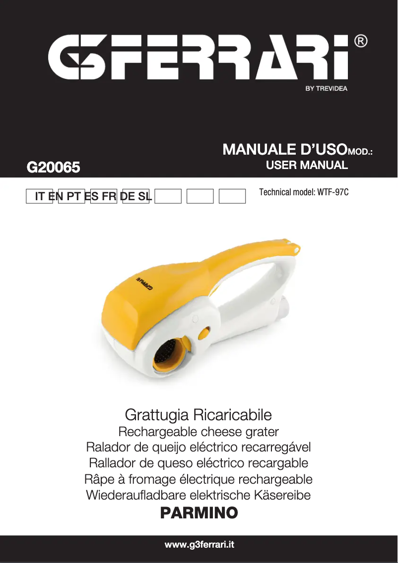 Image de la première page du manuel de l'appareil G20065