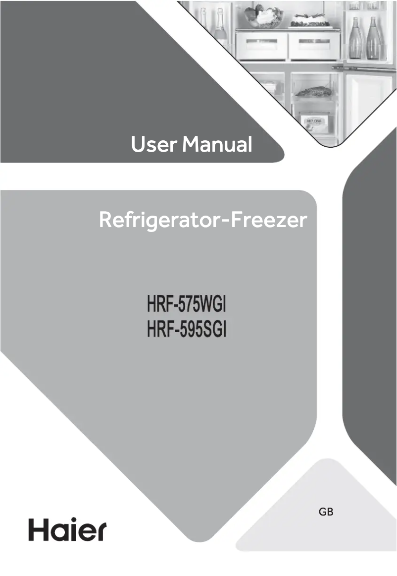 Page n°1 - Manuel utilisateur Haier HRF-595SGI