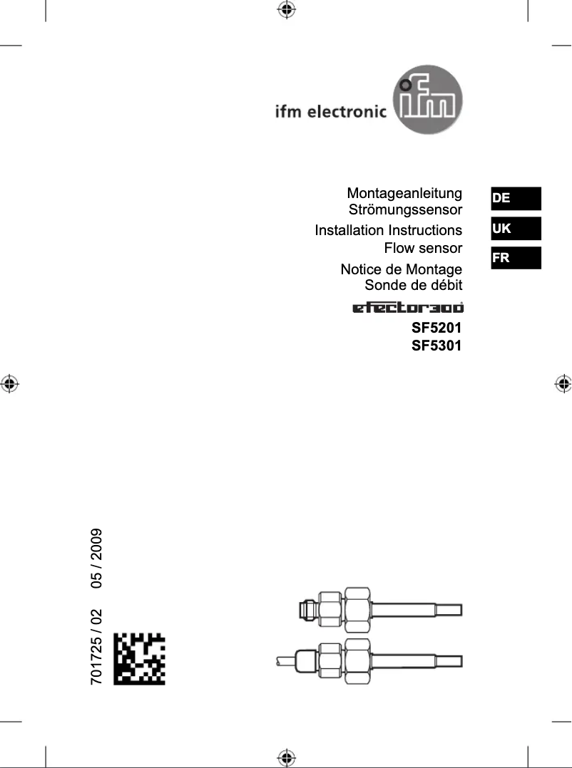 Image de la première page du manuel de l'appareil SF5201