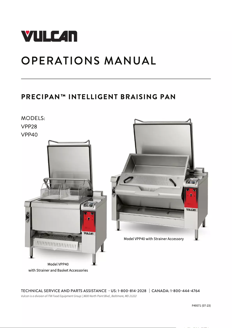 Page 1 de la notice Manuel utilisateur Vulcan VPP28