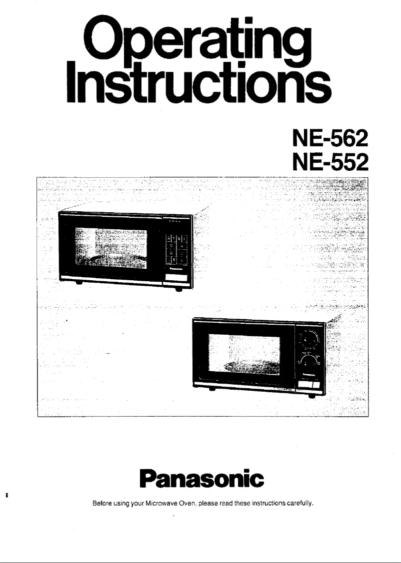 Page 1 de la notice Manuel utilisateur Panasonic NE-552
