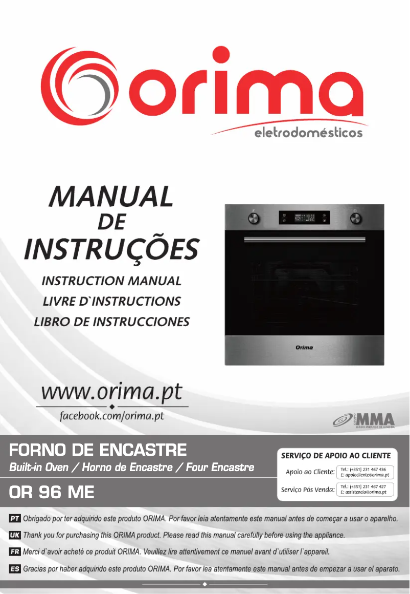 Page n°1 - Manuel utilisateur Orima OR 65 CN