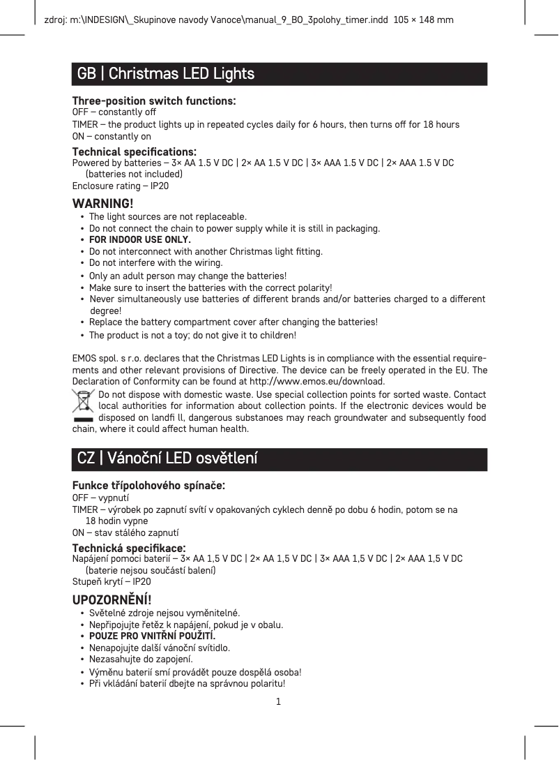 Image de la première page du manuel de l'appareil D3FC01