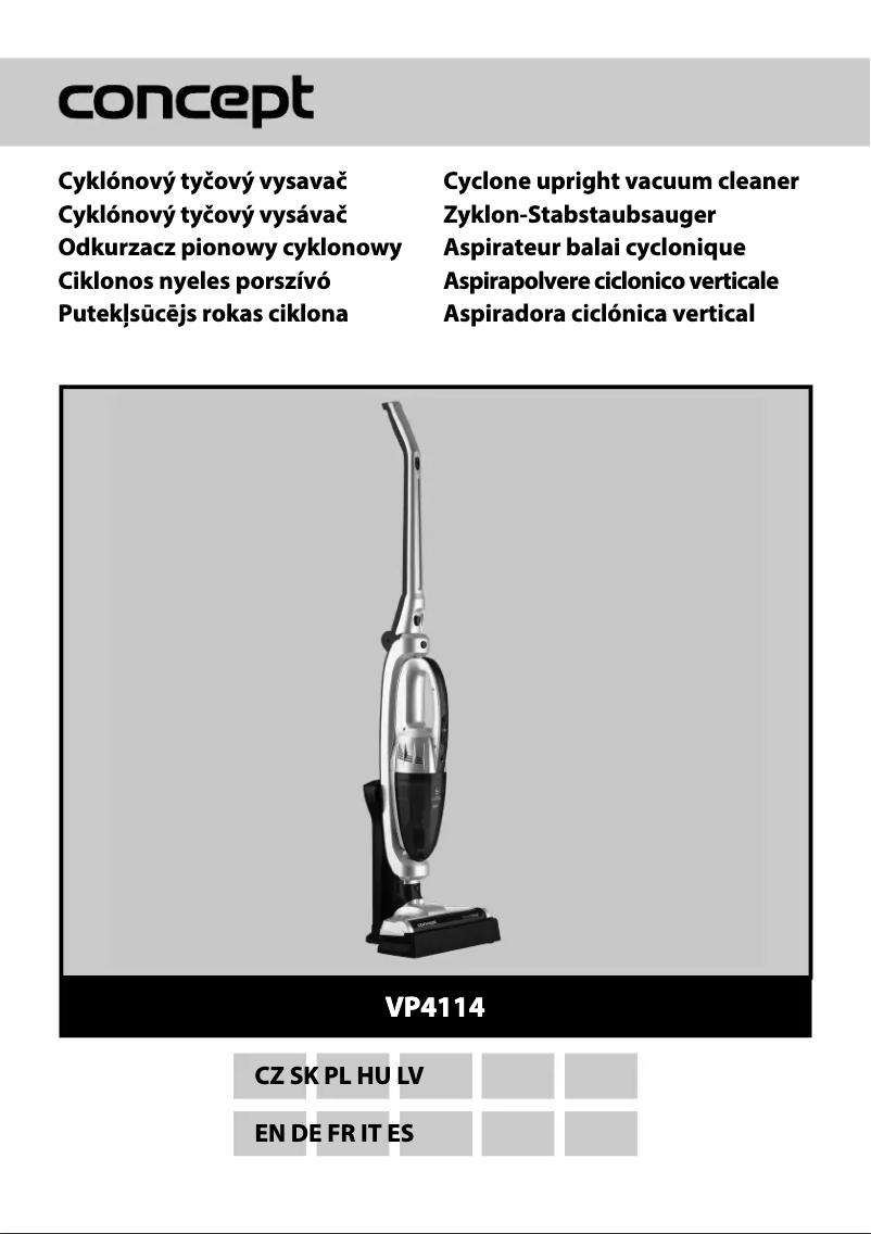 Page 1 de la notice Manuel utilisateur Concept VP4114