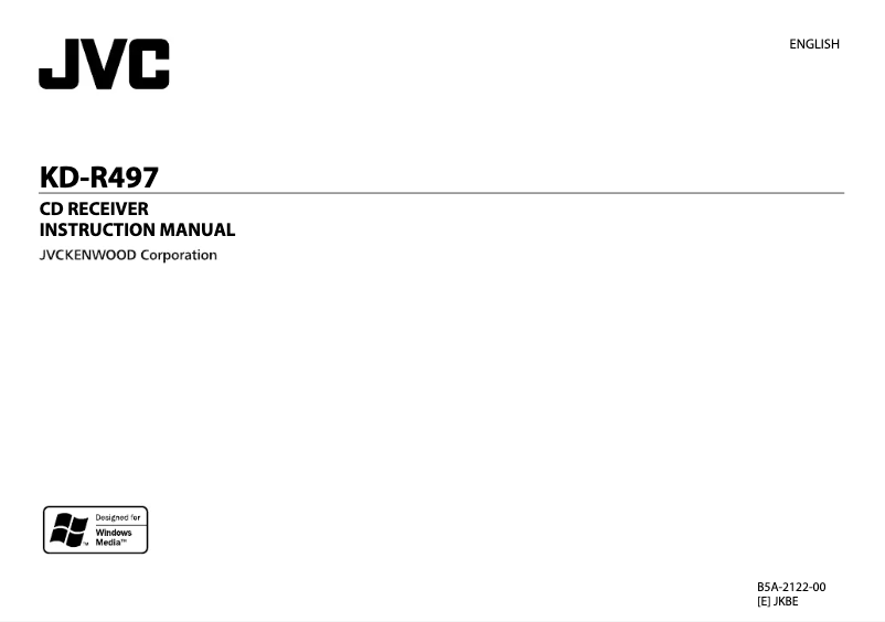 Page 1 of the manual User Manual JVC KD-R497