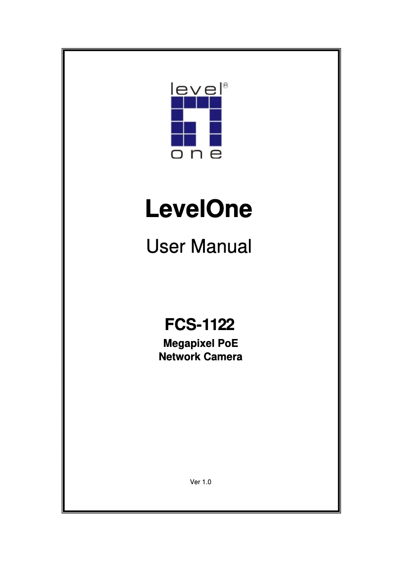 Page 1 de la notice Manuel utilisateur LevelOne FCS-1122