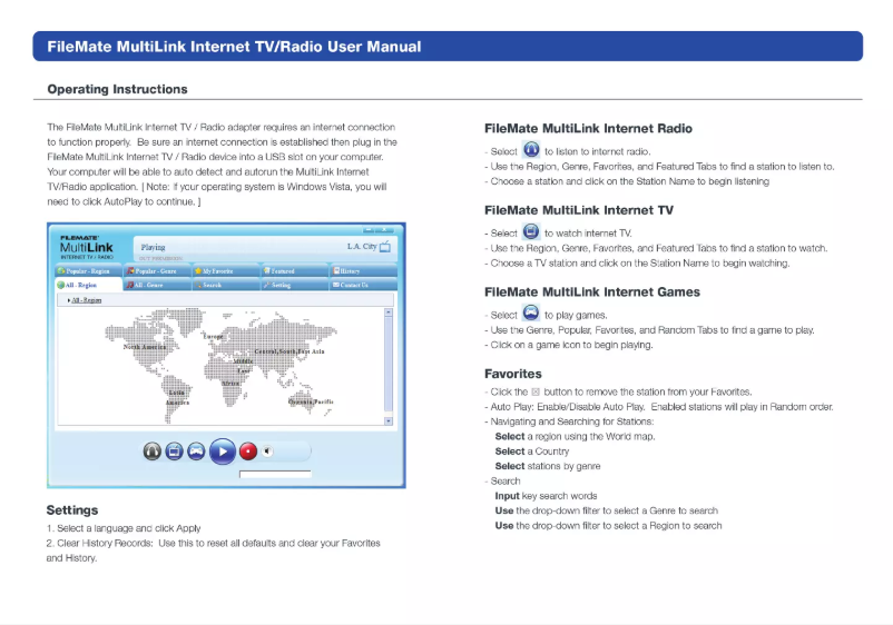 Image de la première page du manuel de l'appareil FileMate MultiLink