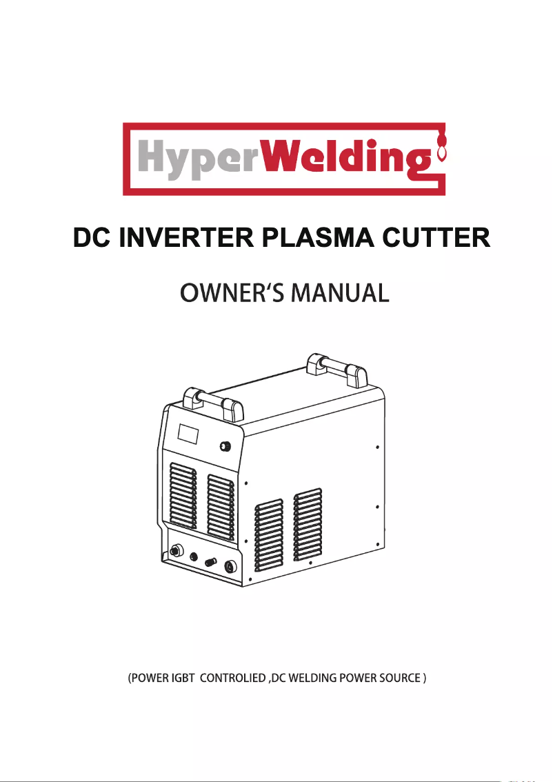 Page 1 de la notice Manuel utilisateur Hyper Welding CUT-40