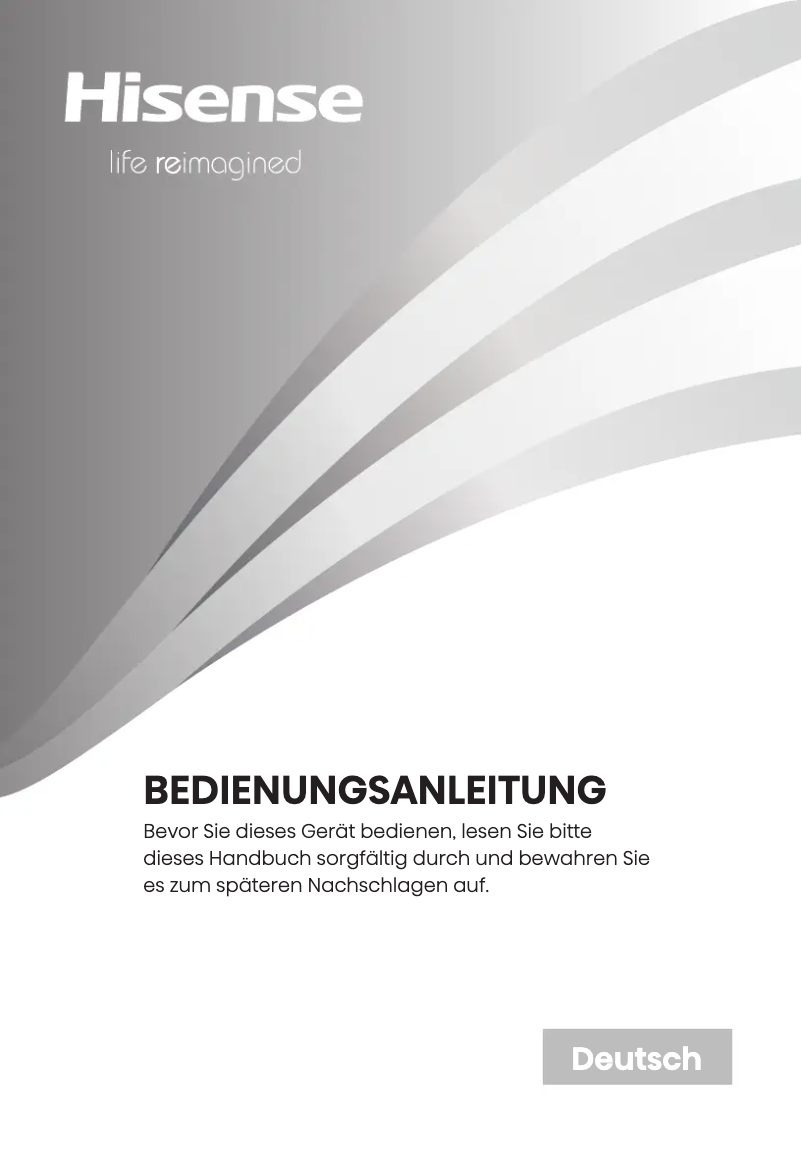 Page 1 de la notice Manuel utilisateur Hisense RF749N4SWSE