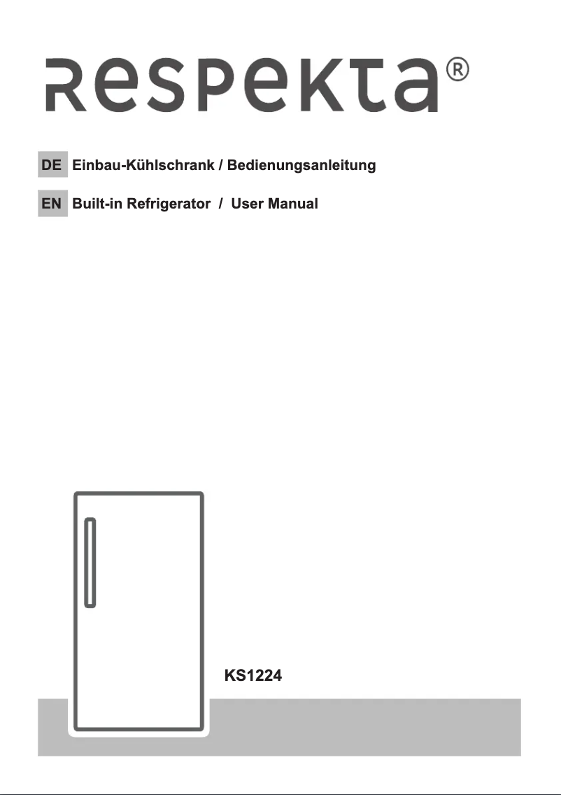 Page n°1 - Manuel utilisateur Respekta KS 122.4 A++