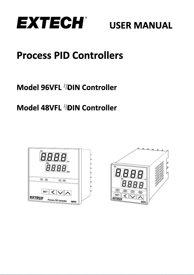 Page 1 de la notice Manuel utilisateur Extech 48VFL13
