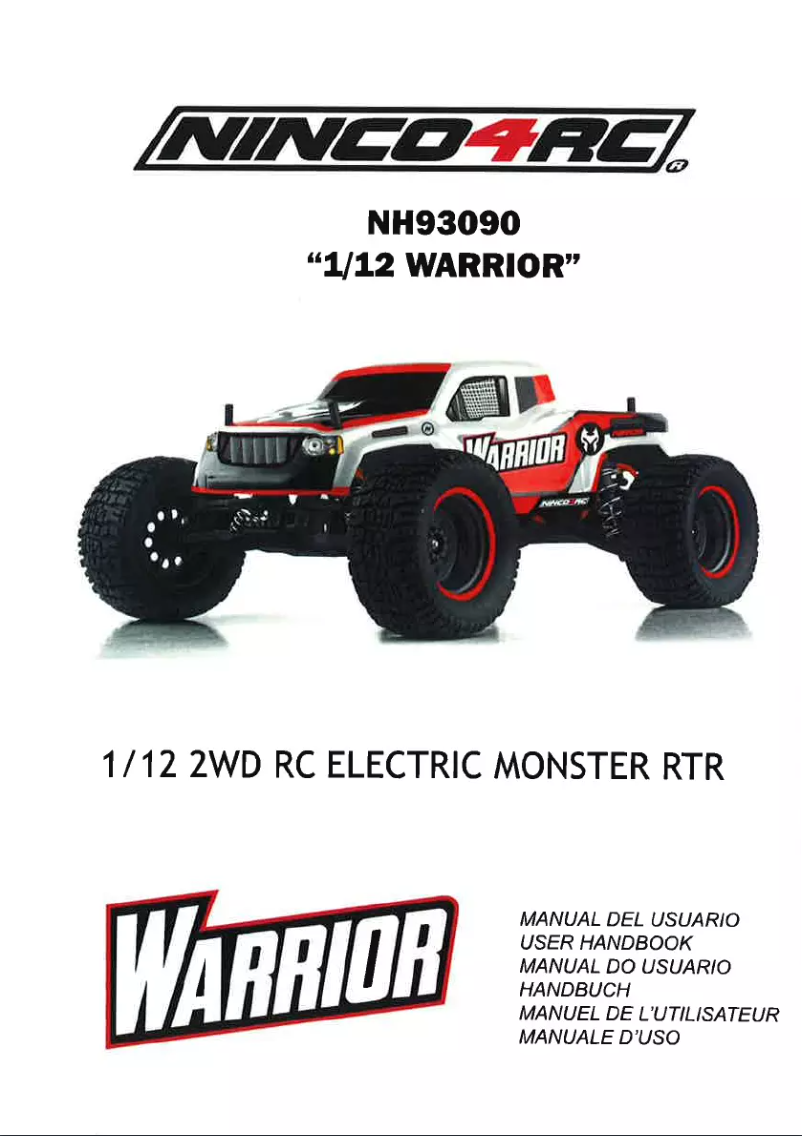 Page 1 de la notice Manuel utilisateur NINCO Monster Warrior NH93090