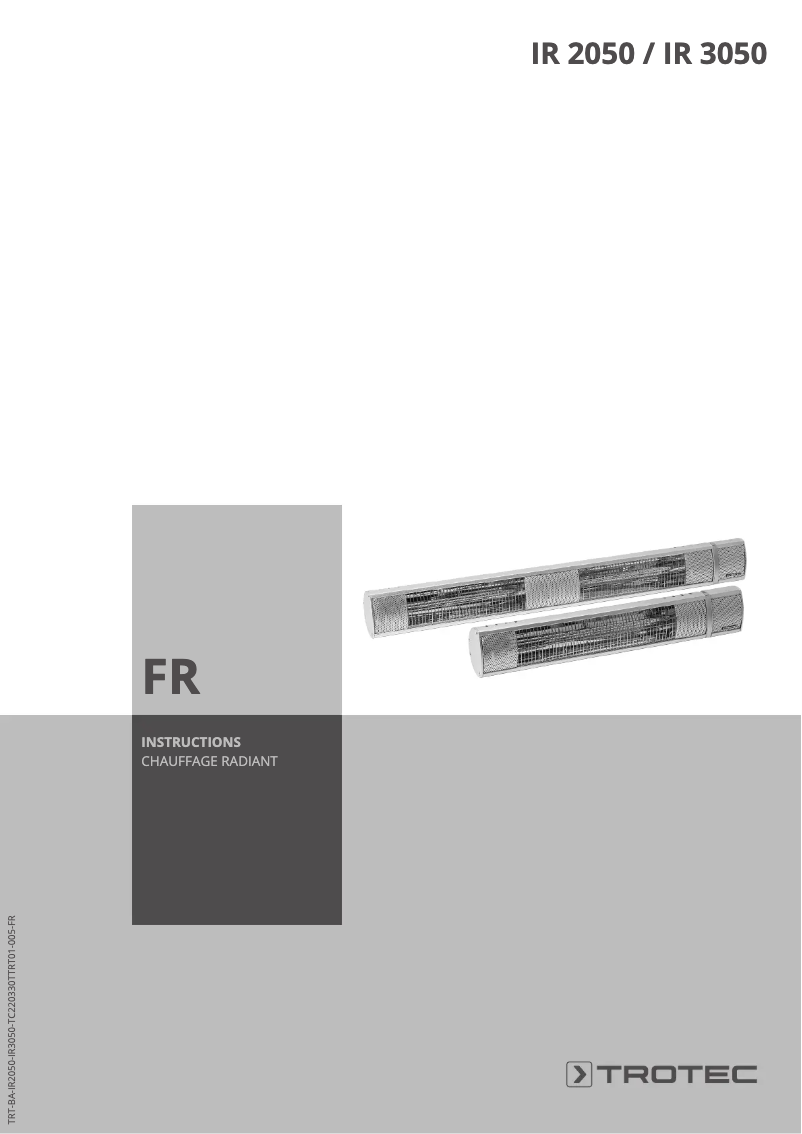 Imagen de la primera página del manual del dispositivo IR 2050
