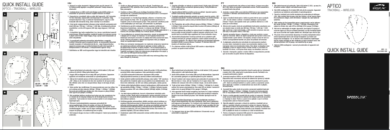 Page 1 de la notice Manuel utilisateur Speed-Link APTICO