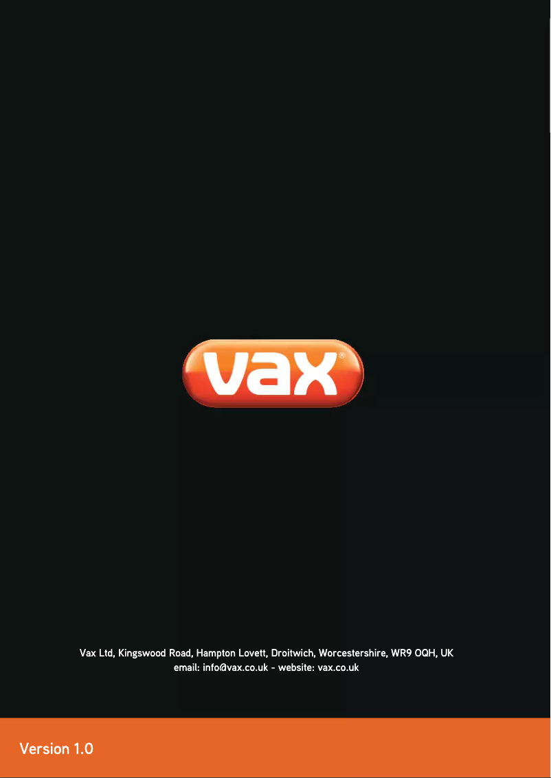 Página 1 del manual Manual de usuario Vax S88-CX2