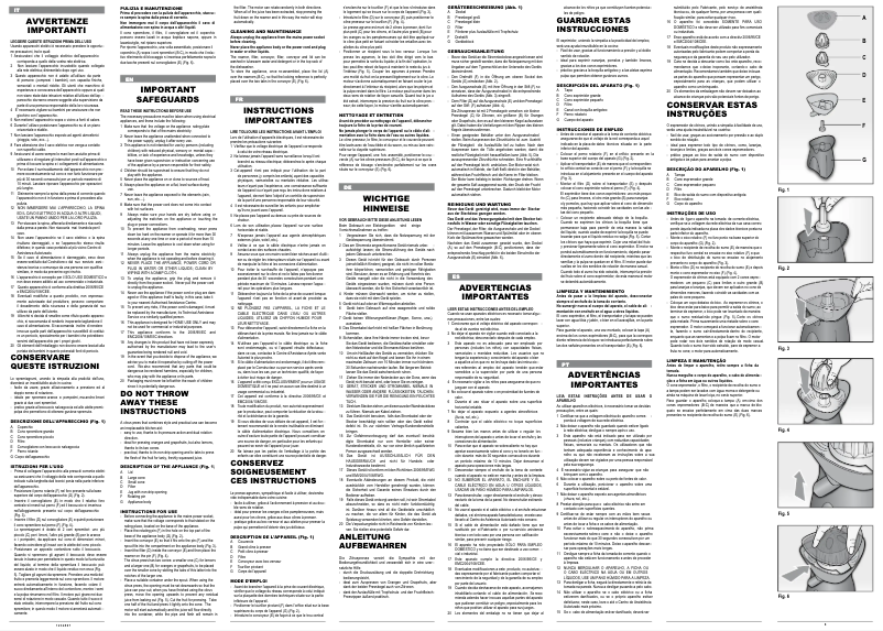 Page 1 de la notice Manuel utilisateur Ariete Spremì Metal 407