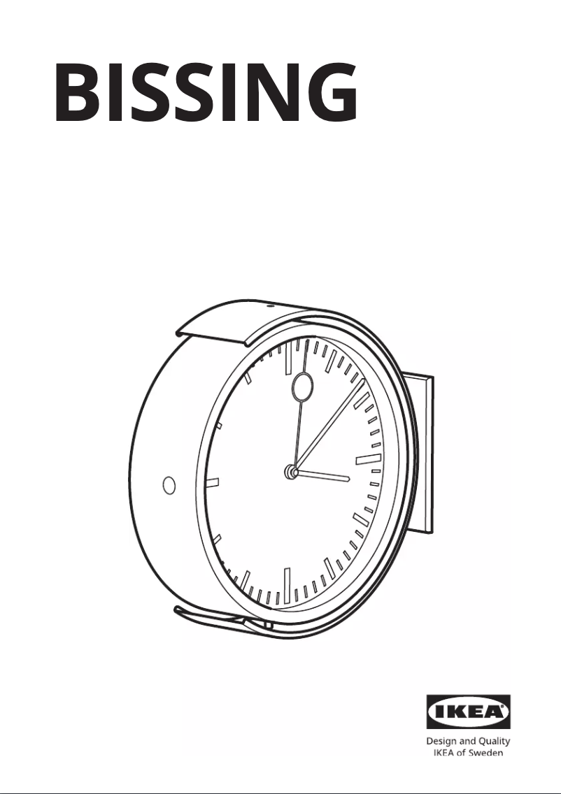 Page 1 de la notice Instructions / montage Ikea BISSING