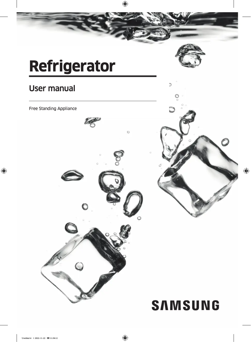 Page n°1 - Manuel utilisateur Samsung RS78CG8543B1