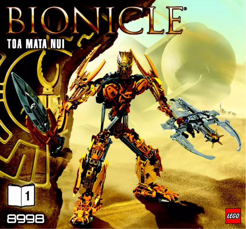 Page 1 de la notice Manuel utilisateur Lego Bionicle 8998