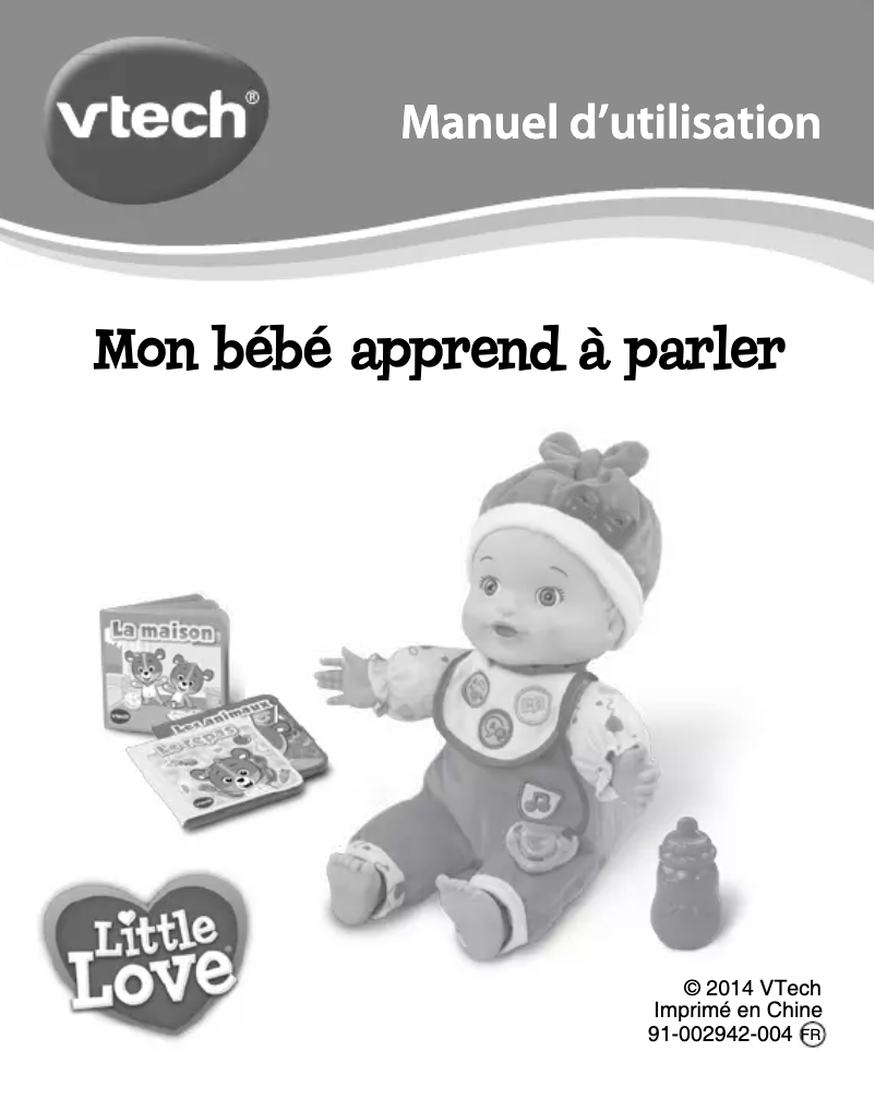Page 1 de la notice Manuel utilisateur Vtech Mon bébé apprend à parler