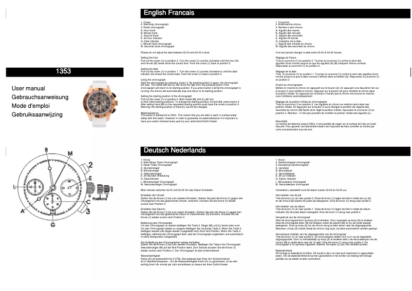 Page 1 de la notice Manuel utilisateur Davis Ranger 1353