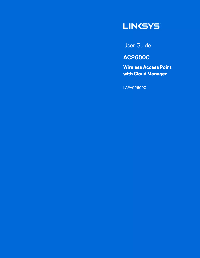 Imagen de la primera página del manual del dispositivo LAPAC2600C