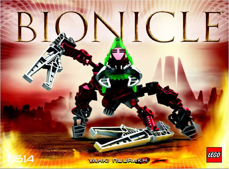 Image de la première page du manuel de l'appareil Bionicle 8614
