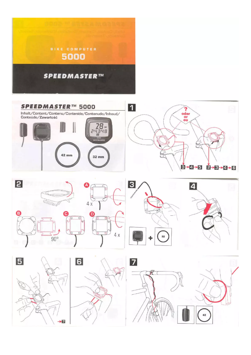 Image de la première page du manuel de l'appareil Speedmaster 5000