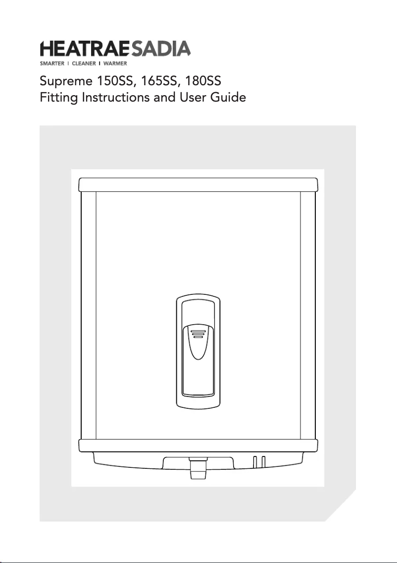Page n°1 - Manuel utilisateur Heatrae Sadia Supreme 150SS